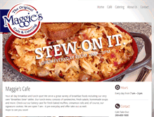 Tablet Screenshot of maggiescatering.com